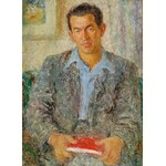 Janina SUSSLE-MUSZKIETOWA (1903-1956), Portret mężczyzny, ok. 1950