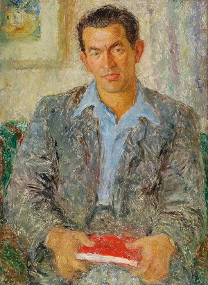 Janina SUSSLE-MUSZKIETOWA (1903-1956), Portret mężczyzny, ok. 1950