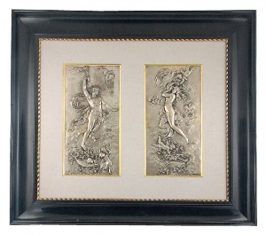 Karl STERRER (1844-1918), Para płaskorzeźb z przedstawieniem Apollona i Wenus