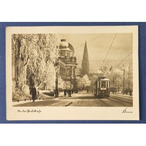 [Poznaň – ulice Fredry]. Foto: Stewner. Tramvaj.