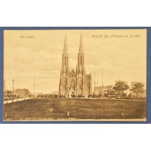 Warszawa - Kościół Śgo Florjana na Pradze. Feldpost 1916.