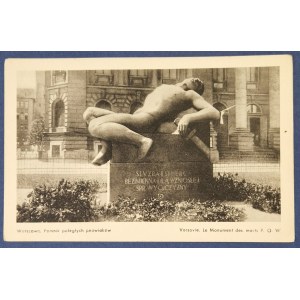 Warsaw - Monument to Fallen PO Members. K. Wojutyński.