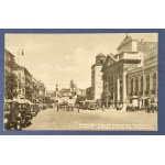 Warsaw - A section of Krakowskie Przedmieście. Photograph.