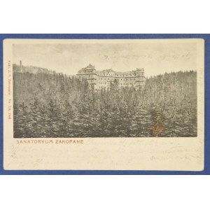[Zakopane] Sanatorium Zakopane. J.R. 1903.