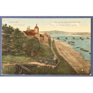 Grudziądz, View of the bridges over the Vistula River [1918].