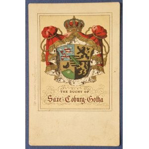 Coat of Arms of the Duchy of Saxe-Coburg-Gotha. R. Tuck &amp; Sons.