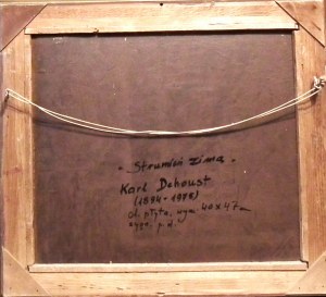 Karl Dehoust (1894-1975), Strumień zimą
