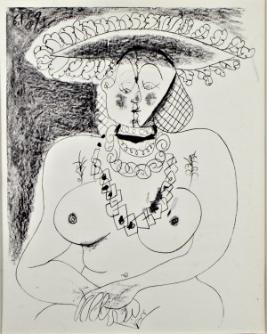 Pablo PICASSO (1881-1973), Kobieta w kapeluszu (Femme au chapeau), 1959 r.