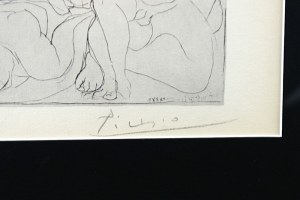 PABLO PICASSO (1881-1973), Flutist and Three Nude Women (Flûtiste et trois femmes nues)(Flecista i trzy nagie kobiety