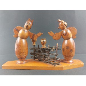 Décoration en bois – figurine. Art populaire.