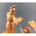 Décoration en bois – figurine. Art populaire.