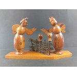 Décoration en bois – figurine. Art populaire.
