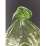 A solid glass basket, second half of the 20th century