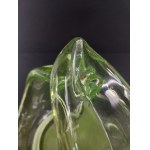 A solid glass basket, second half of the 20th century