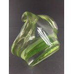 A solid glass basket, second half of the 20th century