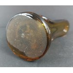 Glass oil lamp. Attributed to the Wołomin Glassworks