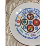 Decorative platter—commemorative. Wrocław, 1979. Commissioning of the W-P ZAX coaxial trunk line—2700–4