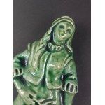 Stafania Dretler-Flin (1909–1994). Ceramic bas-relief. Shepherdess with sheep.