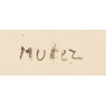 Maria Melania Mutermilch \ Mela Muter (1876 Varsavia - 1967 Parigi), Schizzo per il dipinto «Maternità con scena pastorale sullo sfondo» («Madonna con Bambino e San Giuseppe sullo sfondo») - recto / Studio di donna incinta - verso, anni '40 del XX secolo.