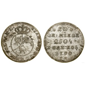 Poland, 10 groszy copper coins, 1790 EB, Warsaw