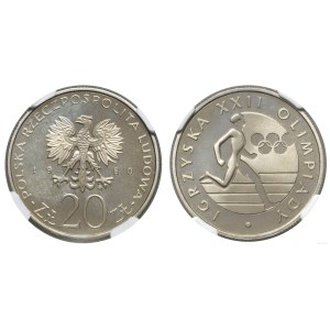 Poland, 20 zlotych, 1980, Warsaw