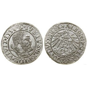 Duchy of Prussia (1525–1657), grosz, 1538, Königsberg