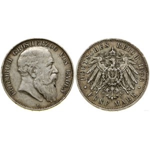 Germania, 5 marchi, 1903 G, Karlsruhe