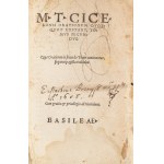Cicero. The Second Volume of the Surviving Orations. Basel 1547.