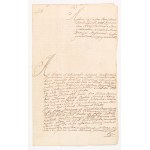 [Stanisław Poniatowski] - Przemyśl Municipal Office — Excerpt from the municipal records of the certification by General Bailiff Stanisław Stanicki regarding the service to Marianna Konopczyna and her children of a summons to appear before the Crown Tribu