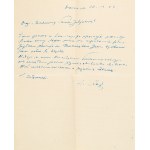 Staff Leopold (1878–1957), poet, playwright, translator—Two letters to Julian Krzyżanowski. Dated Kraków, October 31, 1948, and Warsaw, December 20, 1952.