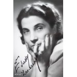 Ewa Szelburg-Zarembina (1899–1986), writer and poet—Two photographs of the writer featuring her autographs: one for Benedykta Jerzy Dorys and one for Janina Schabenbeck-Mokrzycka; [and:] a card with the writer’s autograph.