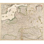 [Poland and Lithuania] - “Regni Poloniae et Ducatus Lithuaniae, Voliniae, Podoliae, Ucraniae, Prussiae, Livoniae et Curlandiae.” F. de Wit. Circa 1670.