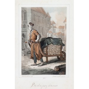 Jan Piotr Norblin (1745–1830), based on “Przedaiący sadze” (from the portfolio “Kostiumy polskie”). Engraving by P.-L. Debucourt. 1818.