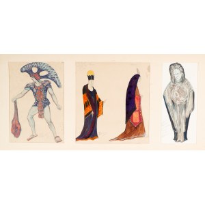 Franciszek Siedlecki (1867–1934) — Theater costume designs for the avant-garde ballet *Love* (15 watercolors). 1925–1928.