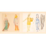 Franciszek Siedlecki (1867–1934) — Theater costume designs for the avant-garde ballet *Love* (15 watercolors). 1925–1928.