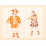 Franciszek Siedlecki (1867–1934) — Theater costume designs for the avant-garde ballet *Love* (15 watercolors). 1925–1928.