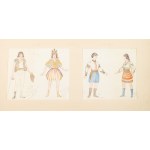 Franciszek Siedlecki (1867–1934) — Theater costume designs for the avant-garde ballet *Love* (15 watercolors). 1925–1928.