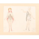Franciszek Siedlecki (1867–1934) — Theater costume designs for the avant-garde ballet *Love* (15 watercolors). 1925–1928.