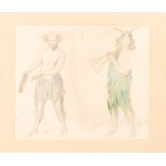 Franciszek Siedlecki (1867–1934) — Theater costume designs for the avant-garde ballet *Love* (15 watercolors). 1925–1928.