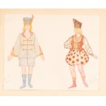 Franciszek Siedlecki (1867–1934) — Theater costume designs for the avant-garde ballet *Love* (15 watercolors). 1925–1928.