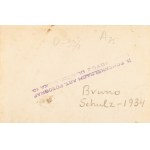 Bruno Schulz (1892–1942), writer, painter, draftsman, graphic artist — Portrait photograph. Drohobych, ca. 1934.