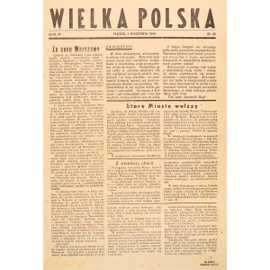 Great Poland. Year IV. No. 25, September 1, 1944.