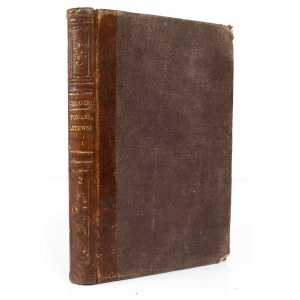 Ignacy Chodźko. Lithuanian Legends. Series Two. Żegota of Milanów, Milanowski. Vilnius, 1854.
