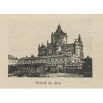 [Lviv—a small leporello-style album]. Ten views of the city (leporello, 5.5 x 8 cm when folded), mounted on a postcard featuring a view of the Mickiewicz Column.