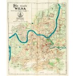[Vilnius]. A map of Vilnius with an index of major buildings and a list of streets. Compiled by Stanisław Januszewicz, head of municipal surveying, based on the latest data. Vilnius, n.d. [1922]. and: Index of major buildings in Vilnius and a street direc