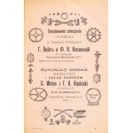 Catalogue de l'exposition d'objets métalliques organisée par le Musée de l'Industrie et de l'Agriculture de Varsovie en 1895. Varsovie, 1895.
