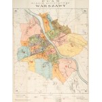Map of the Capital City of Warsaw. Includes a list of new street names. Produced in July 1919 by the Surveying Section of the Construction Department of the Warsaw City Council. A. Hurkiewicz and Ska Printing House. Artistic typesetting by W. Główczewski.