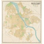 Map of the capital city of Warsaw. Warsaw, no date [ca. 1939].