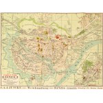 [Gdańsk - map]. Pharus-Plan Danzig mit Langfuhr. Berlin, no year (after 1903).