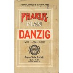 [Gdańsk - map]. Pharus-Plan Danzig mit Langfuhr. Berlin, no year (after 1903).